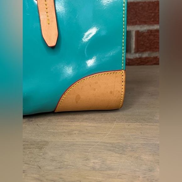 Dooney And Bourke‎ Satchel Bag - Patent Leather Ocean Teal - Picture 14 of 16